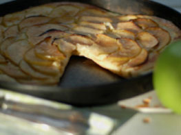 Apple & Cinnamon Sugar Tarte Flambee Sucree